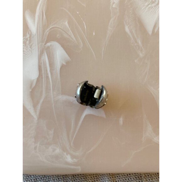 Pandora Dainty Bow Clip Charm Sterling 925 With Rhinestone Accent Retired Rare - Picture 5 of 8